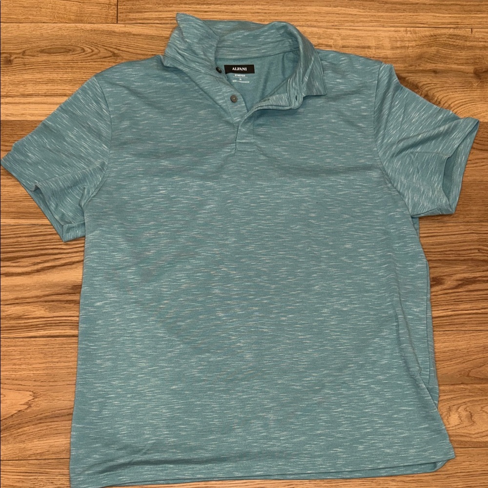 Alfani Men's Teal Polo Shirt
